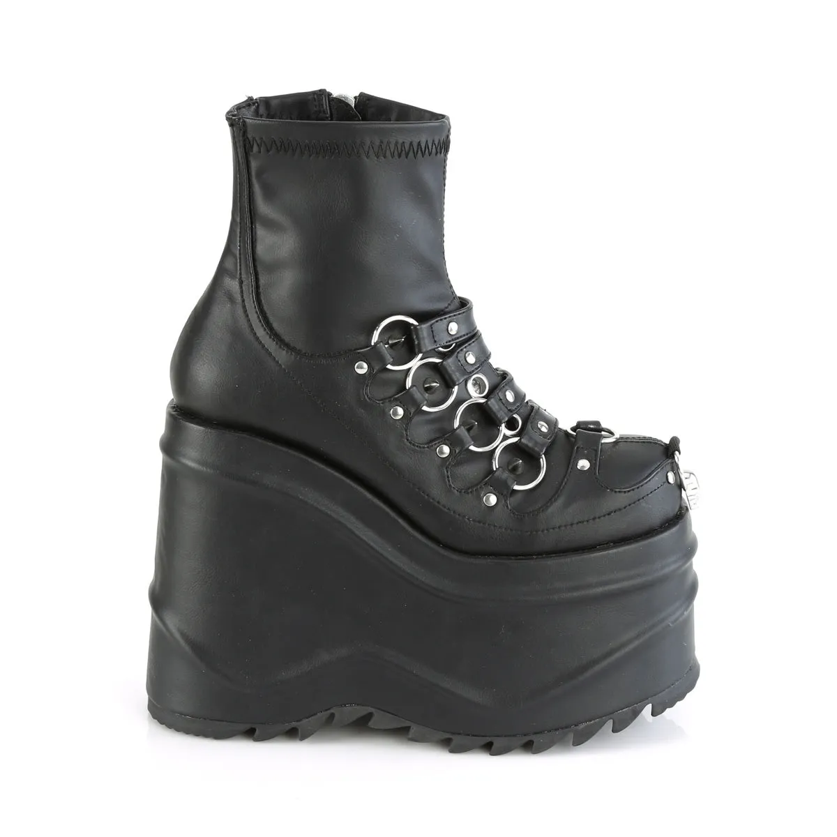Wave 110 Platform Goth Boots Matte - Demonia Direct